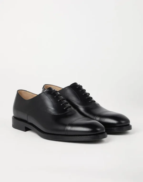 Smart calfskin cap toe Oxfords