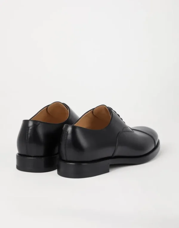 Smart calfskin cap toe Oxfords