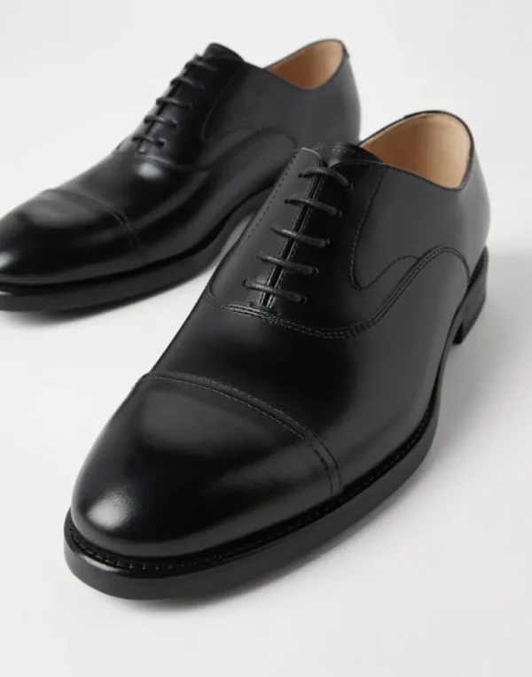 Smart calfskin cap toe Oxfords