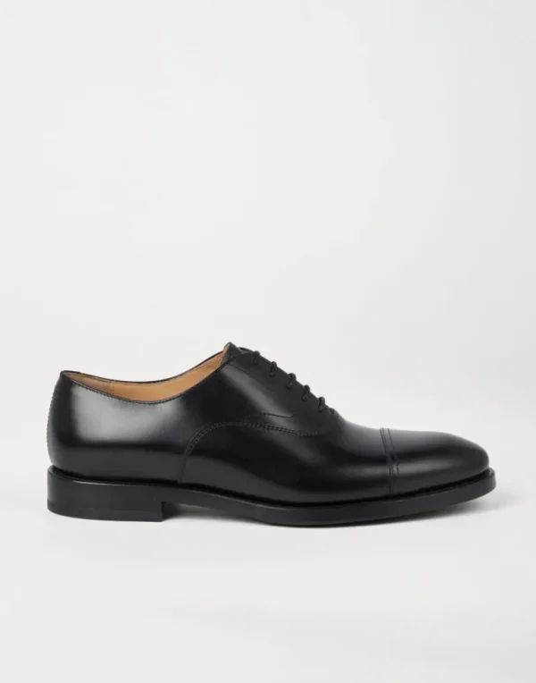 Smart calfskin cap toe Oxfords