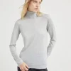 Sparkling cashmere and silk lightweight turtleneck sweater