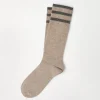 Sparkling cashmere knit socks