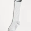 Sparkling cashmere rib knit socks