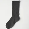 Stretch cashmere knit socks