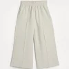 Stretch cotton lightweight French terry trousers