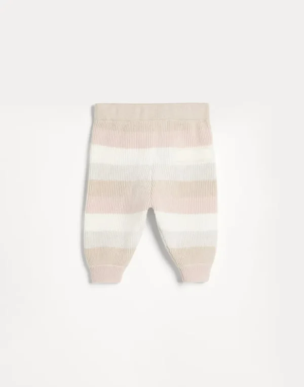 Striped cashmere Baby Bernie knit trousers