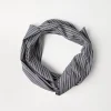 Striped cotton poplin headband