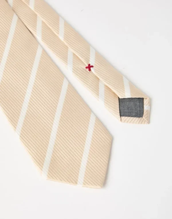 Striped silk tie