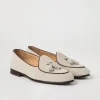 Suede Belgian loafer with tassels