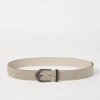 Suede belt with monili