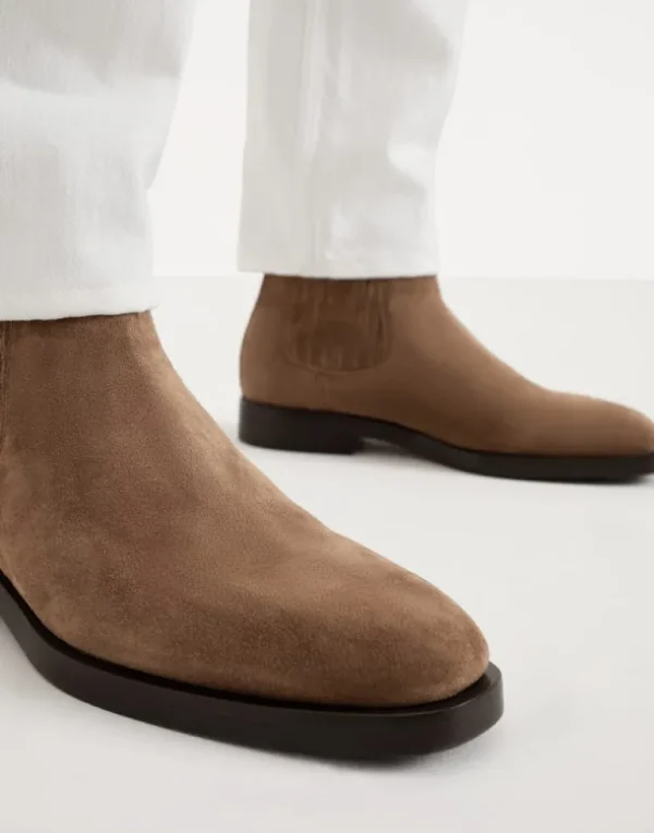 Suede Chelsea boots