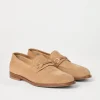 Suede loafers with bit detail