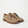 Suede longwing brogues