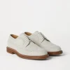 Suede longwing brogues