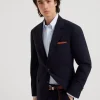 Super 150s lightweight wool and silk blazer