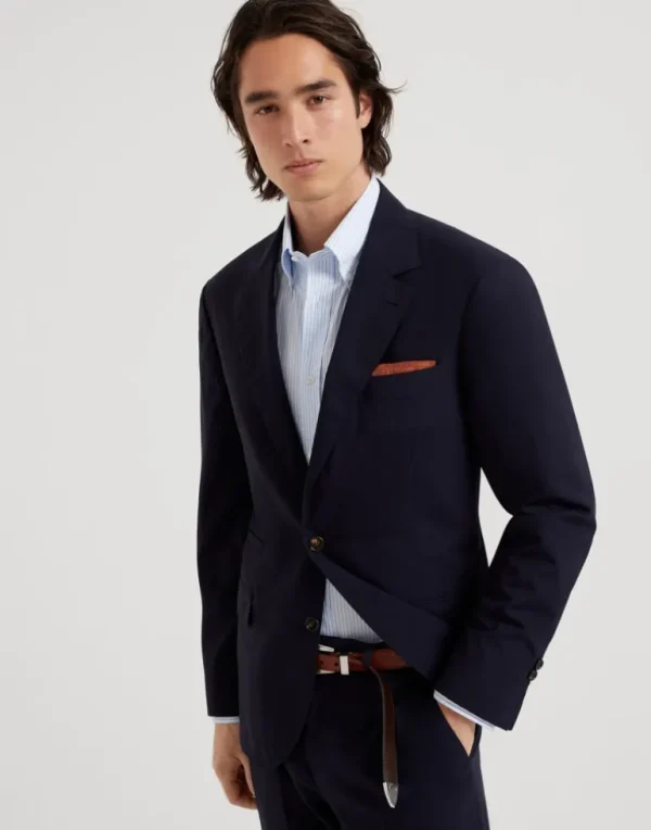 Super 150s lightweight wool and silk blazer