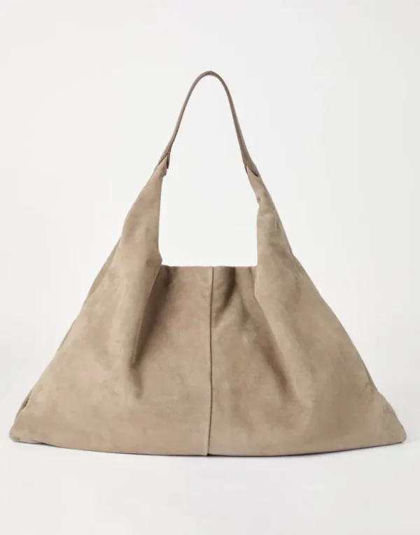 Swing hobo bag in suede