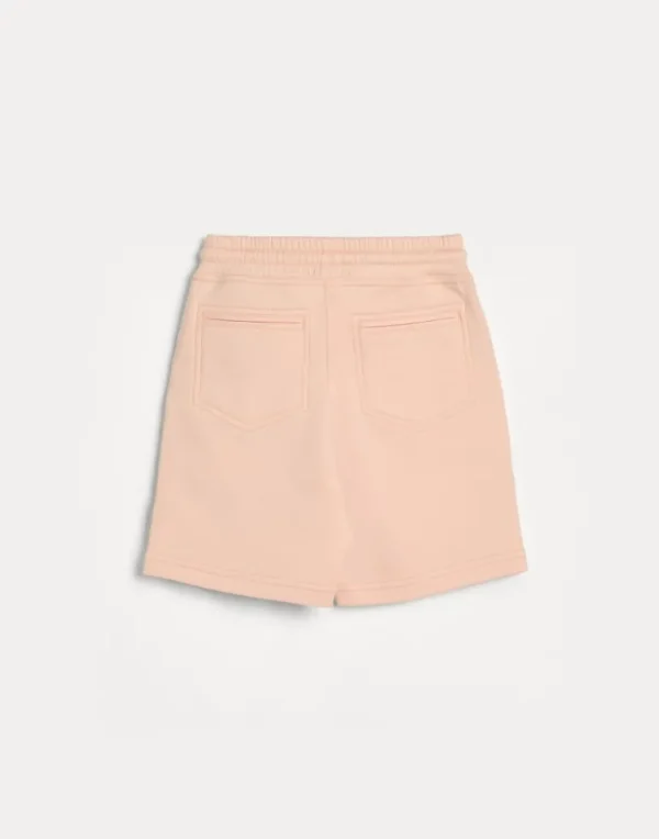 Techno cotton French terry Bermuda shorts