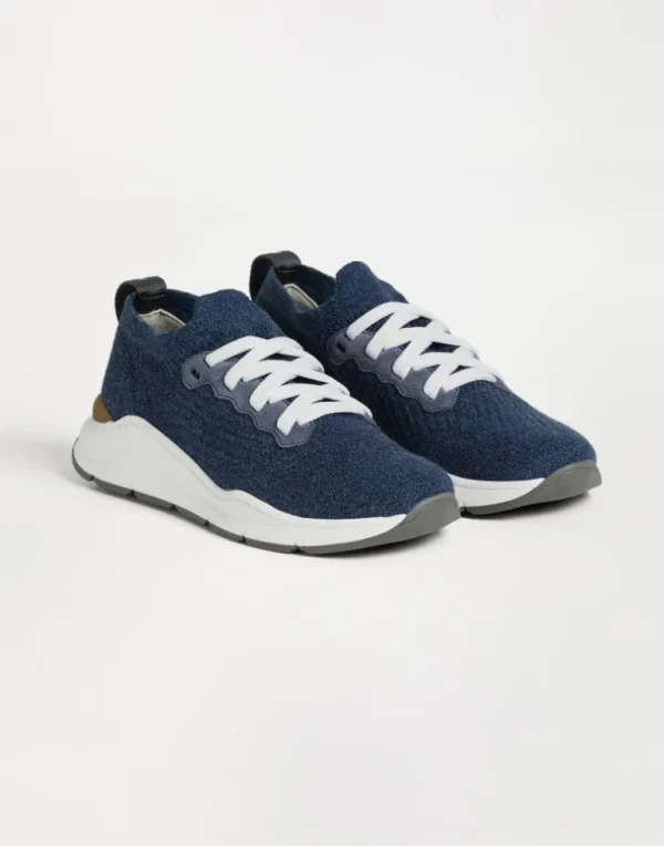 Techno cotton knit runners