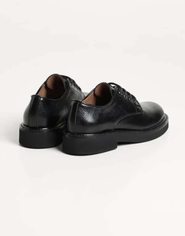 Texture calfskin Derbys