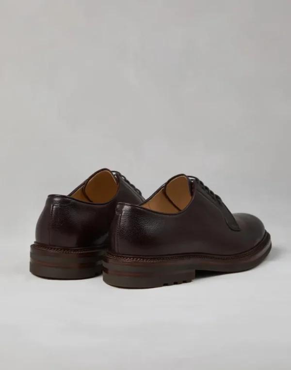 Texture calfskin Derbys