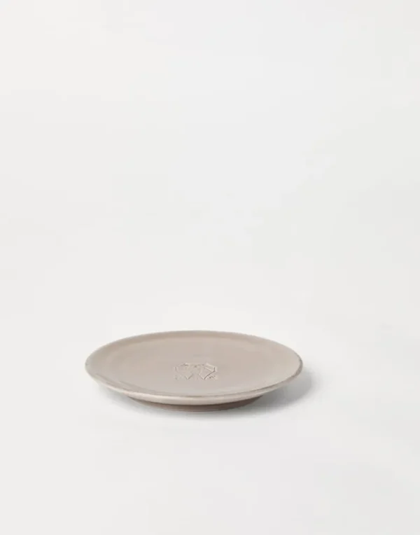 Tradition ceramic saucer with logo