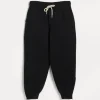 Virgin wool, cashmere and silk double knit trousers with zipper cuffs