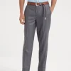 Virgin wool chalk stripe batavia formal fit trousers