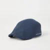 Virgin wool fresco flat cap