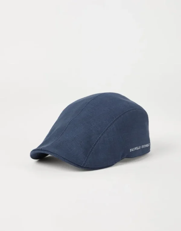 Virgin wool fresco flat cap