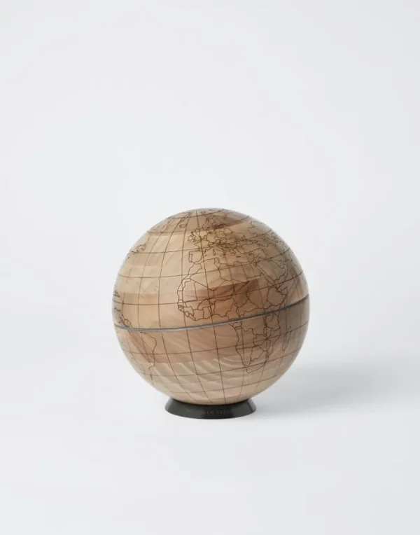 Walnut wood and Krion® globe