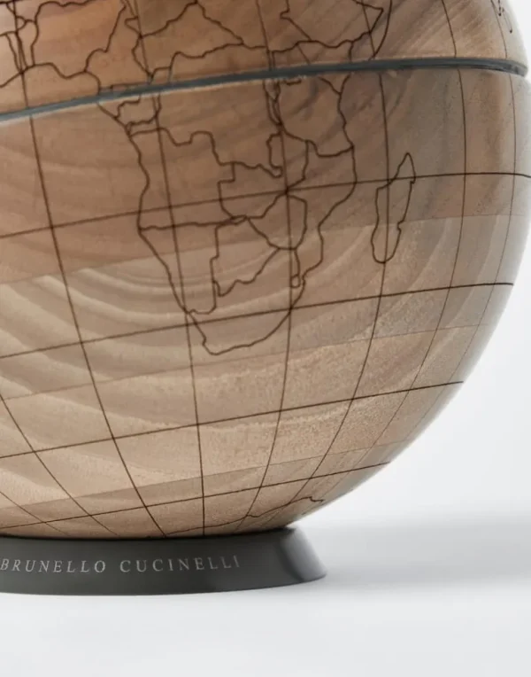 Walnut wood and Krion® globe