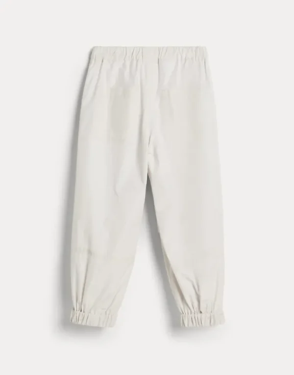 Water-resistant taffeta warm active trousers with monili