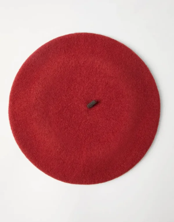 Wool beret with Precious detail