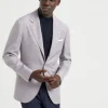 Wool, linen and silk Prince of Wales deconstructed blazer